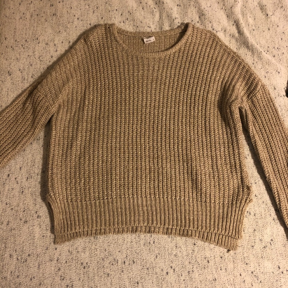 Essentials by Full Tilt Cream Sweater